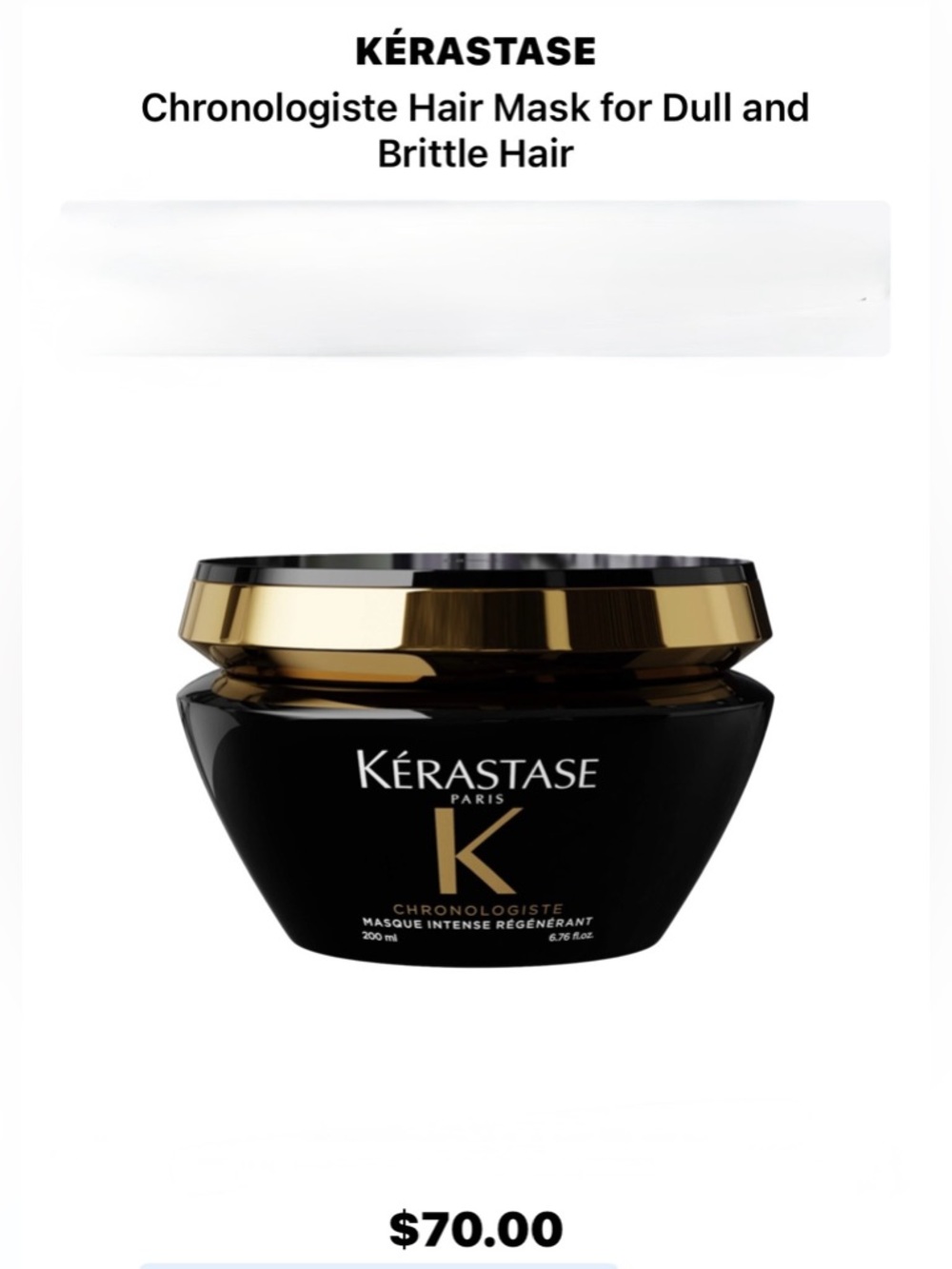 Chronologiste Intense Regenerating Hair Mask – new w/o box 200ml